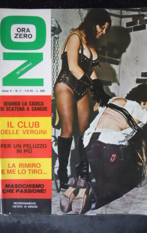 ORA ZERO 7 1976 Rivista Erotica Vintage per soli adulti   [SIT9]