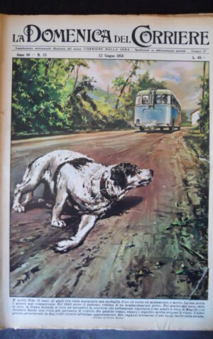 DOMENICA DEL CORRIERE 25 1958 rivista storica 22-06-1958 [VL14]