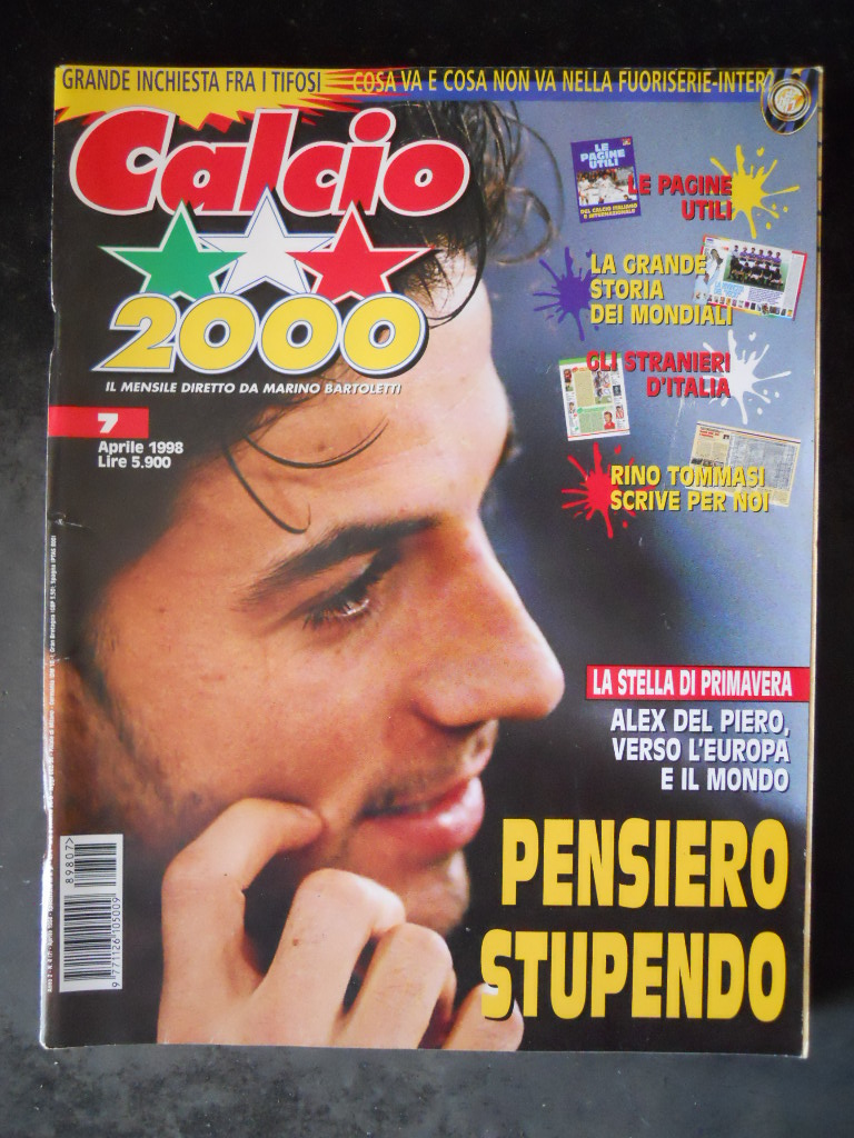CALCIO 2000 7 1998 Alessandro Del Piero Storia dei Mondiali TR1 