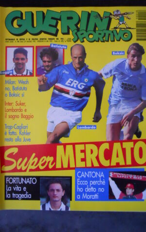 GUERIN SPORTIVO 18 1995 Fortunato Vita e Tragedia – Baggio Boksic [GS8]