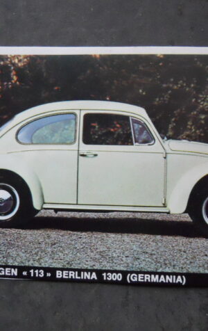 FIGURINA STICKER ALBUM AUTOMOBILI D’OGGI  #39 VOLKSWAGEN 113 BERLINA 1300 [AFZ]