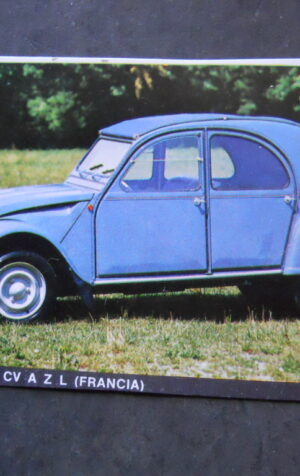 FIGURINA STICKER ALBUM AUTOMOBILI D’OGGI 1965 #1 CITROEN 2 CV A Z L [AFZ]