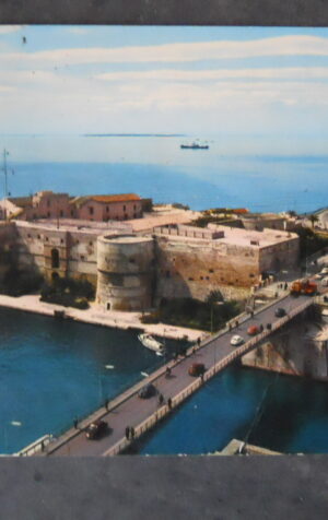Cartolina TARANTO CASTELLO ARAGONESE PONTE GIREVOLE 1971 [AFZ]
