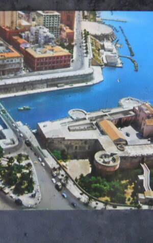 Cartolina TARANTO PONTE GIREVOLE VEDUTA AEREA 1968 [AFZ]