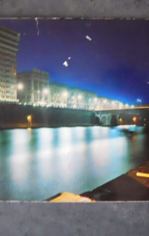Cartolina TARANTO NOTTURNO CANALE NAVIGABILE ANNI 80 [AFZ]
