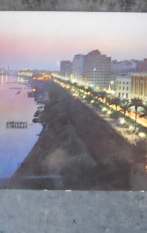 Cartolina TARANTO LUNGOMARE VITTORIO EMANUELE NOTTURNO 1970 [AFZ-2]