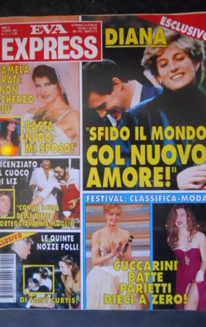 EVA EXPRESS 11 1993 Lorella Cuccarini Alba Parietti Liz Taylor Tony Curtis[JS26]