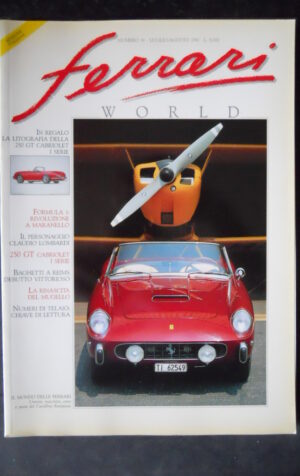 FERRARI WORLD 14 1991 CON LITOGRAFIA FERRARI 250 GT CABRIOLET [SC31]