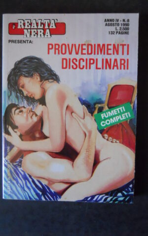 REALTA NERA COLLANA N°8 1990 EDIZIONI E.P.P. FUMETTO EROTICO  [SIT17]