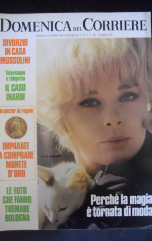 DOMENICA DEL CORRIERE 4 1972 ELKE SOMMER PAOLA PITAGORA + POSTER MONETE [G599]