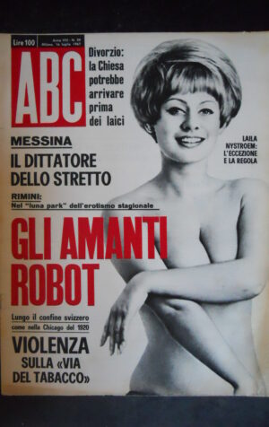 ABC RIVISTA SETTIMANALE SCANDALISTICO SEXY 29 1967 FUMETTO JUSTINE [G594]