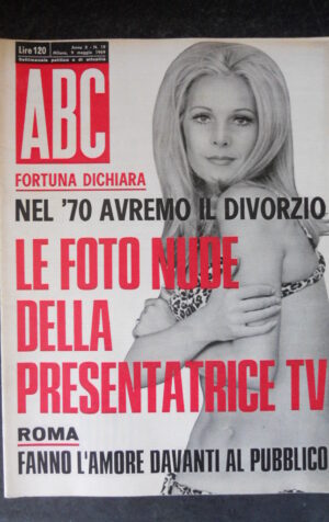 ABC 19 1969 RIVISTA D’ATTUALITA CON FUMETTO ROBINA HOOD [G681]