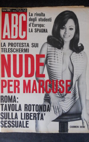 ABC 23 1968 RIVISTA D’ATTUALITA VINICIO ANASTASI – POSTER MOLLY VELLUTO [G681]