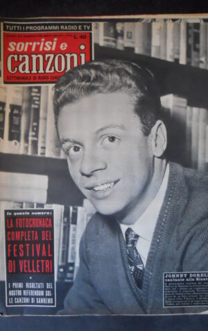 TV SORRISI CANZONI 7 1958 JOHNNY DORELLI FESTIVAL DI VELLETRI [C96]
