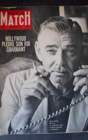 PARIS MATCH 607 1960 CLARK GABLE MARILYN MONROE  [C98]