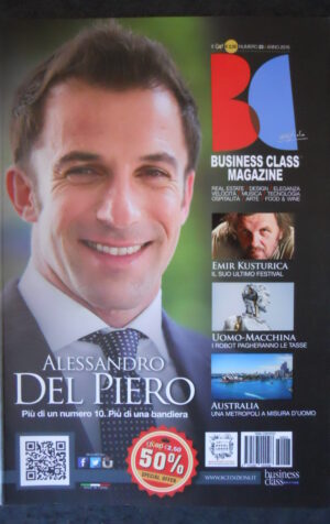 BUSINESS CLASS MAGAZINE 23 2016 ALESSANDRO DEL PIERO EMIR KUSTURIKA [C53]