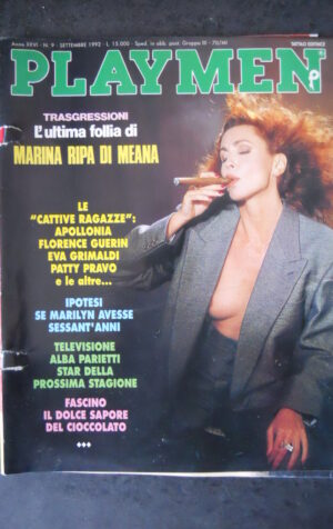 PLAYMEN 9 1992 MARINA RIPA DI MEANA PATTY PRAVO FLORENCE GUERIN  [SIT18]