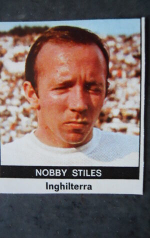 FIGURINA RADIOCORRIERE TV MEXICO 70 INGHILTERRA NOBBY STILES  [AF3]