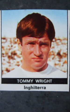 FIGURINA RADIOCORRIERE TV MEXICO 70 INGHILTERRA TOMMY WRIGHT [AF3]