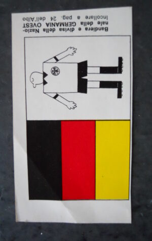 FIGURINA RADIOCORRIERE TV MEXICO 70 BANDIERA SCUDETTO GERMANIA [AF3]