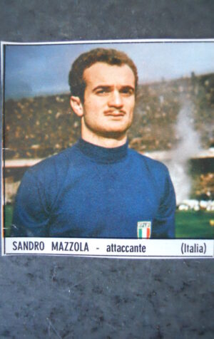 FIGURINA TEMPO PUBBLICITARIA ENGLAND 1966 SANDRO MAZZOLA VERSIONE LARGE [AF3]