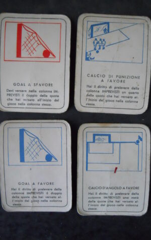 FIGURINA GIOCO TOTOFAMIGLIA 1952 EDIZIONI SALCA LOTTO 4 FIGURINE REGOLE  [AF3]