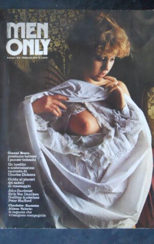 MEN ONLY 2 1974 – RIVISTA PER UOMINI GIANNI BRERA ALISON MILLER CON POSTER  [G252A]