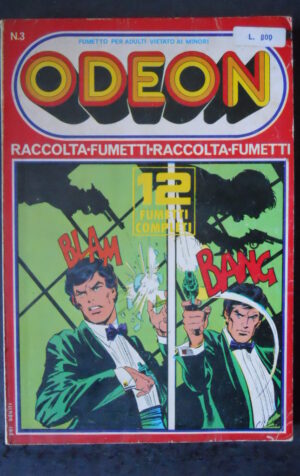 ODEON RACCOLTA 3 1978 FUMETTO EROTICO EDIFUMETTO – CONTIENE NUMERI 7-8 [SIT18]