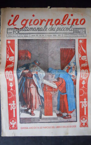 GIORNALINO SETTIMANALE DEI PICCOLI 24 1936 EDIZIONI SAN PAOLO   [G393]