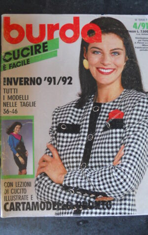 BURDA 4 1991 COMPLETO DI CARTAMODELLI   [M9]