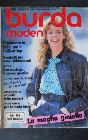 BURDA 1 1988 COMPLETO DI CARTAMODELLI   [M10]
