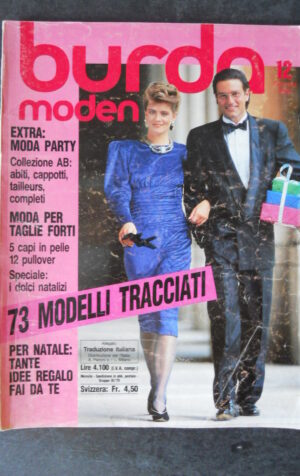 BURDA 12 1986 COMPLETO DI CARTAMODELLI   [M10]