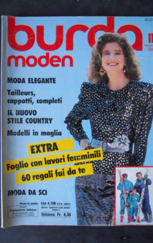 BURDA 11 1986 COMPLETO DI CARTAMODELLI   [M10]