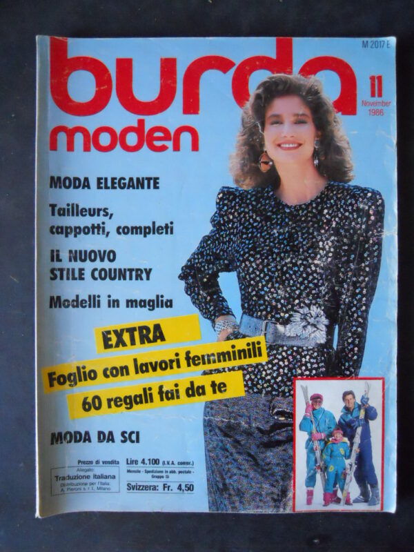 BURDA 11 1986 COMPLETO DI CARTAMODELLI   [M10]