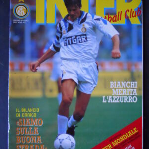 INTER FOOTBALL CLUB 10 1991 BIANCHI ZENGA – CON INSERTO INTER MONDIALE [GS8A]