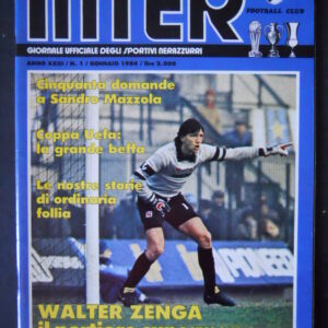 INTER FOOTBALL CLUB 1 1984 CON POSTER GRAZIANO BINI  [GS8A]