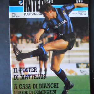 INTER FOOTBALL CLUB 9 1988 CON POSTER LOTHAR MATTHAUS [GS8A]