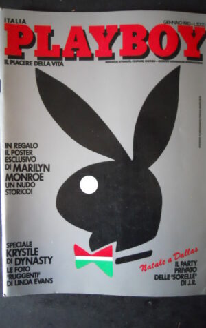 PLAYBOY 1 1983 LINDA EVANS MARIANNE GRAVATTE MUSSOLINI LANDERS [C75]