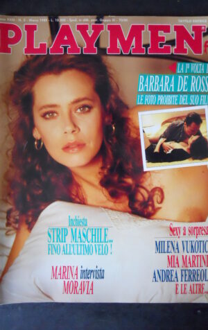 PLAYMEN 3 1989 BARBARA DE ROSSI MILENA VUKOTIC MIA MARTINI ANDREA FERREOL [SIT19]