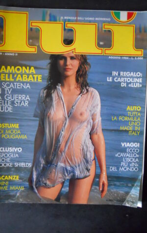 LUI 9 1984 MENSILE UOMO MODERNO – RAMONA DELL’ABATE BROOKE SHIELDS  [SIT20]