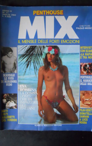 PENTHOUSE MIX RIVISTA EROTICA 41 1984 MARADONA EVA ROBBINS DONATELLA DAMIANI  [SIT20]