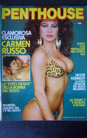PENTHOUSE RIVISTA EROTICA  3 1984 CARMEN RUSSO – JACKIE KENNEDY FOTO NUDO [SIT20]