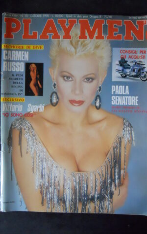 PLAYMEN 10 1990 CARMEN RUSSO PAOLA SENATORE  [SIT20]