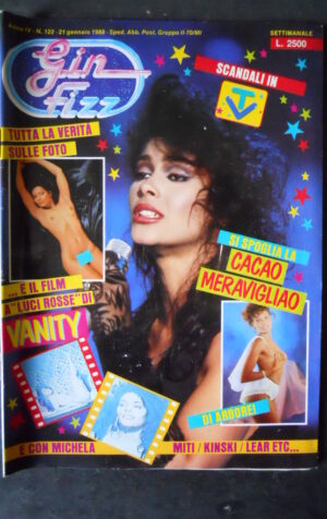 GIN FIZZ 122 1988 RIVISTA EROTICA – MICHELA MITI BON JOVI MARZIA SEDOC  [SIT22]