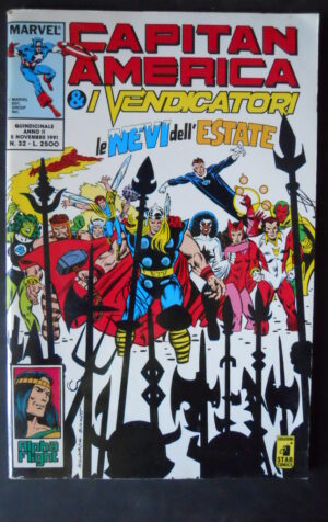 CAPITAN AMERICA & I VENDICATORI 32 1991 MARVEL ITALIA  [G62]