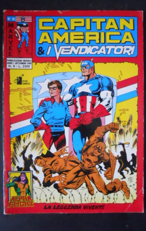 CAPITAN AMERICA & I VENDICATORI 9 1990 MARVEL STAR COMICS [CDP]