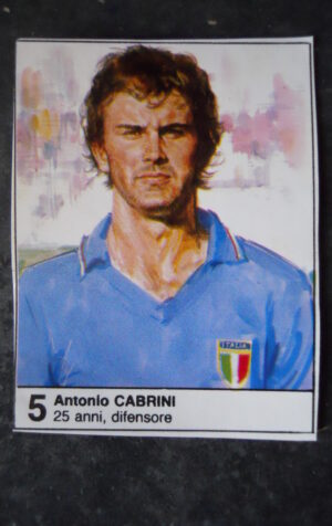 FIGURINA ALBUM MUNDIAL 1982 ESPANA GIORNALINO #5 ITALIA ANTONIO CABRINI [AF3]