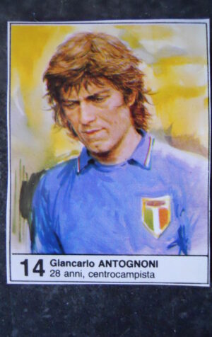 FIGURINA ALBUM MUNDIAL 1982 GIORNALINO #14 ITALIA GIANCARLO ANTOGNONI [AF3]