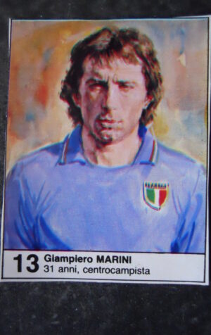 FIGURINA ALBUM MUNDIAL 1982 ESPANA GIORNALINO #13 ITALIA GIAMPIERO MARINI [AF3]