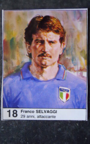 FIGURINA ALBUM MUNDIAL 1982 ESPANA GIORNALINO #18 ITALIA FRANCO SELVAGGI [AF3]